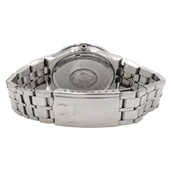 Omega Genève Electronic f 300 Hz gentleman's stainless steel quartz wristwatch, on original Omega stainless strap