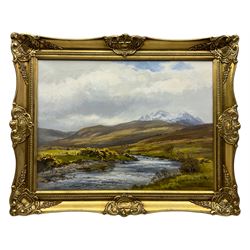 Robert Egginton (Scottish 1943-): 'River Drynoch - Skye', oil on canvas signed 44cm x 60cm