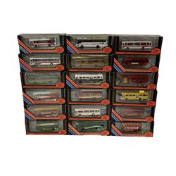 Eighteen Exclusive First Editions 1:76 scale diecast buses and coaches, boxed (18)