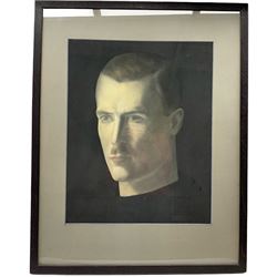 Jacob Kramer (British 1892-1962): 'Professor GL Roberts', pastel signed 54cm x 43cm