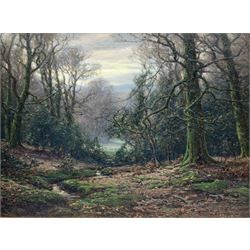 Frederick Golden Short (British 1863-1936): 'New Forest Woodland Scene', oil on canvas signed and dated 1920, 44cm x 59cm
Provenance: Purchased from Robert Perera Fine Art Ltd Lymington