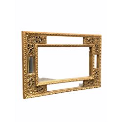 Classical design gilt framed wall hanging mirror 97cm x 66cm