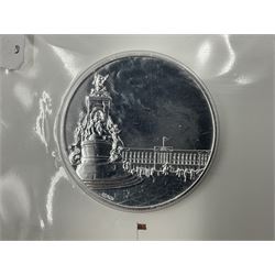The Royal Mint United Kingdom 2015 'Buckingham Palace' fine silver one hundred pound coin, on card