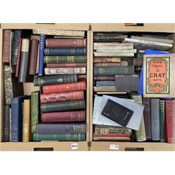 Two boxes of vintage books including history, education etc