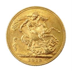George V 1913 gold full sovereign