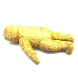 Vintage plush covered teddy bear with growler H57cm