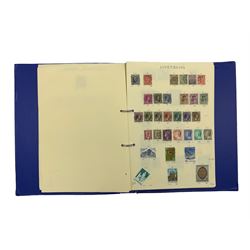 World stamps including San Marino, Antigua, Australia, Iceland, Sudan, Poland, Grenada, France, Ghana etc, housed in ring binder folders, in one box