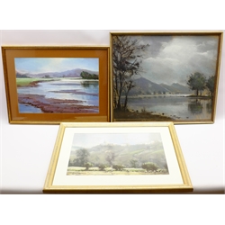 Christopher John Assheton-Stones (British 1947-1999): Landscapes, three pastels unsigned, max 50cm x 60cm (3)