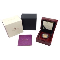 Queen Elizabeth II 2022 gold proof full sovereign coin, cased with certificate 