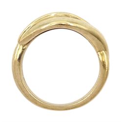 9ct gold leaf ring, London 2016
