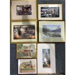 collection of prints, watercolours and oils (quantity)