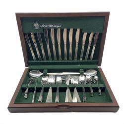 Arthur Price canteen of County Stainless Steel cutlery, eight settings, lacking one fork in canteen 