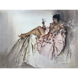 After Sir William Russell Flint (Scottish 1880-1969): 'Book of Poems', limited edition colour print numbered 291/750 pub. 2002, 27cm x 38cm