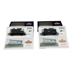 Three Bachmann '00' gauge diesel locomotives, 32-026 Class 20 20192, 32-101 08 Diesel Shunter, 32-102 08 Diesel Shunter 08 623 and 32-802 Class 47 47035 (4)