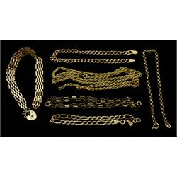 9ct gold jewellery links and oddments