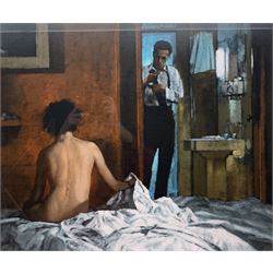 After John Meyer (South African 1942-): 'Concealment',  limited edition colour giclée print signed in pencil and numbered 9/195, 59cm x 71cm