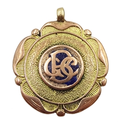 9ct gold fob medallion by Vaughton & Sons, Birmingham 1931