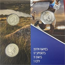 The Royal Mint United Kingdom 2014 annual coin set, in card folder