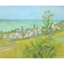Joan Townshend (British 1920-2000): 'Charmouth, Dorset', pastel signed, titled on label verso 43cm x 52cm
