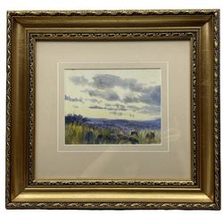 Harry Wanless (British c1872-1934): View over the Yorkshire Moors, watercolour signed 19cm x 24cm 