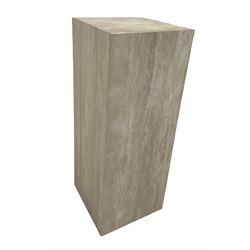 Travertine stone column