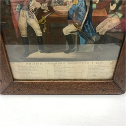 18th century hand coloured etching 