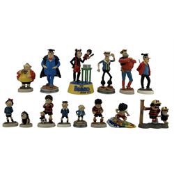 Robert Harrop Beano and Dandy collection - Fourteen figures including Headmaster CBD28, Beano Book Front Cover 1973, limited edition BDFC01, Desperate Dan BD03, Dennis the Menace BD01 and various others, twelve boxed