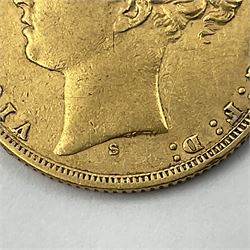 Queen Victoria 1872 gold full sovereign coin, Sydney mint