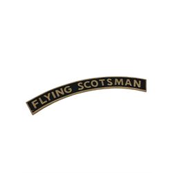Cast metal sign 'Flying Scotsman', L89cm