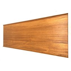Finn Juhl for France & Sons - Rare early 'model. 532' solid teak coffee table, outer facing ridge supports, with two labels underneath, circa.1959/1960, 145cm x 54cm, H41cm