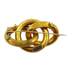  Victorian 15ct gold link brooch  