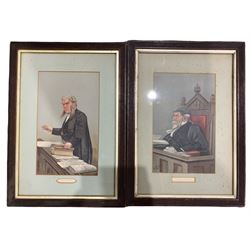 After Sir Leslie Matthew 'Spy' Ward (British 1851-1922): 'Sir Edward' and 'The City of London Court', near pair colour Vanity Fair prints pub. 1903 and 1900, respectively 30cm x 19cm (2)