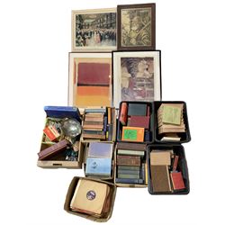 Qunatity of books, prints and ephemera, small group of records, silver-plated dish, cigarette cards etc 