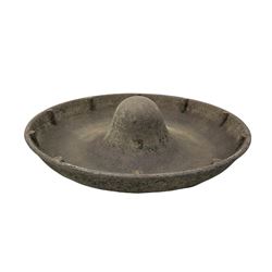 Cast iron sombrero type pig trough / planter D90cm