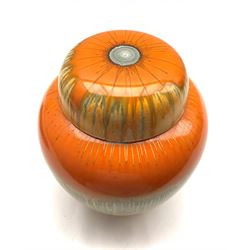 Shelley drip glaze ginger jar and cover, H18cm