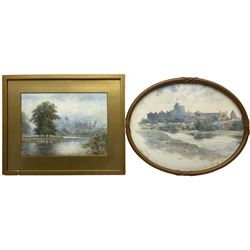Kim Duncan (British Early 20th century): 'Windsor Castle', watercolour signed titled and dated 1920 verso; NFP (British 19th century): 'Windsor Castle', watercolour signed titled and dated 1893 (2)