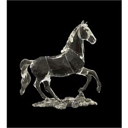 Swarovski crystal model of a Stallion,  H15cm x L15cm 