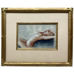 Trevor Neal (Sheffield 1947-): Reclining Nude Female, watercolour signed and dated '97, 13cm x 20cm