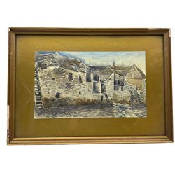 English School (Late 19th Century): Dartmouth Castle and the Devonshire Scenery, set of five watercolours unsigned, indistinctly titled verso with one dated 1876, 20cm x 25cm (5)