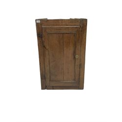 Oak corner cupboard