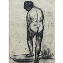 Follower of Suzanne Valadon (French 1865-1938): Nude Female Study, early 20th century charcoal unsigned 32cm x 24cm