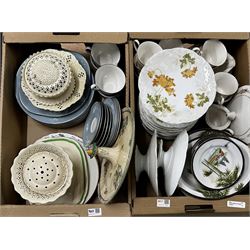 Morton of Filey Creamware, Masons, Kutani China, Royal Worcester Evesham and other decorative ceramics and miscellanea in three boxes