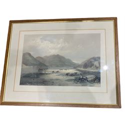 Robert Carrick (British 19th century) after Horatio McCulloch (Scottish 1805-1867): 'Loch Eck', lithograph with hand colouring pub. 1850, 30cm x 45cm
