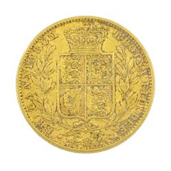 Queen Victoria 1853 gold full sovereign coin