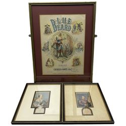 'Blue Beard' colour lithograph together with two Baxter prints of Napoleon and Eugene, both with blindstamps max 35cm x 25cm (3)