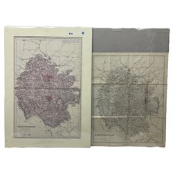 James Webb (British 19th century): 'Map of Deerfold and other Estates in the Parish of Lincoln in the County of Hereford', very rare 19th century engraved map with hand-colouring pub. 1845, 65cm x 50cm; together with large collection of 18th and 19th century engraved maps of Herefordshire including those by Sudlow & Haywood, Thomas Moule, Robert Dawson, John Cary, Slater, Creighton, Roper & Cole, Becker, J & C Walker, Henry Teesdale etc. (19)