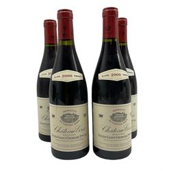 Four bottles of Château Gris Nuits-Saint-Georges Premier Cru 2000, 75cl 13% vol (4)
