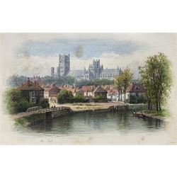 George Fall (British 1845-1925): Ely Cathedral, watercolour signed 10cm x 15cm (unframed)