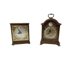Two 1950s Elliot mantle clocks wound and set from the rear.
