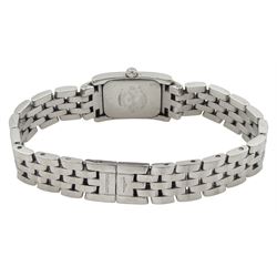 Longines DolceVita ladies stainless steel quartz wristwatch, Ref. L5.158.4, salmon pink dial, boxed